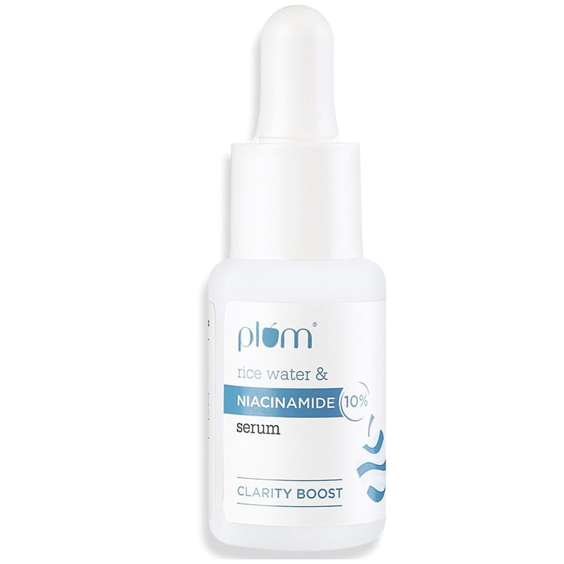 Plum 10% Niacinamide Face Serum For Clear, Bright Skin, Fades Blemishes & Dark Spots | With Rice Water | Beginner Friendly | All Skin Types | Women & Men | Fragrance-Free | 100% Vegan | 15ml